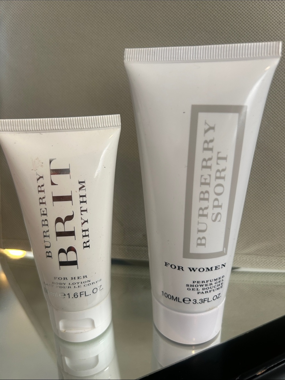 Burberry White BRIT Rhythm & Sport Body Lotion Twin Pack